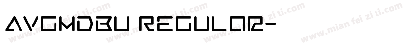 AVGmdBU Regular字体转换